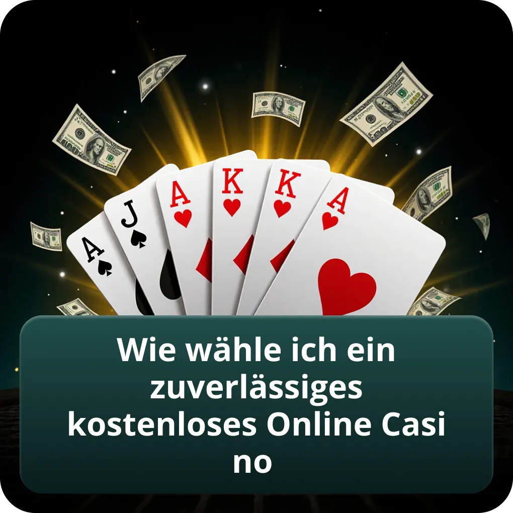 Wie wähle ich ein zuverlässiges kostenloses Online Casino