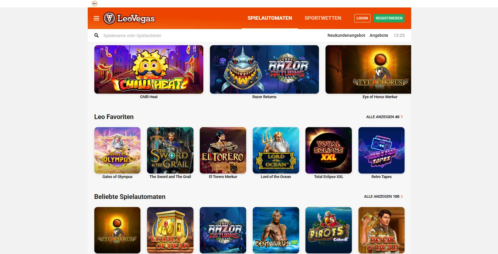 Beste Spielautomaten in Online Casinos