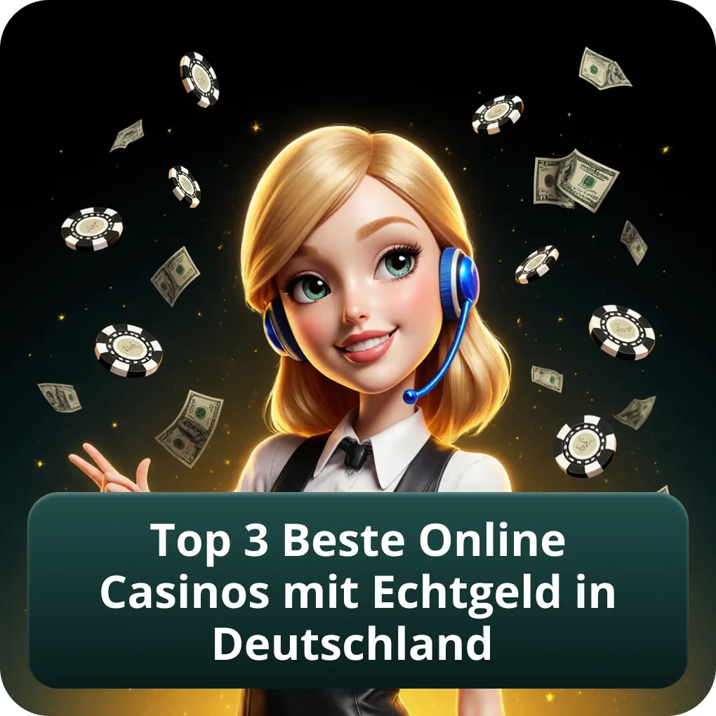 Top 3 Beste Online Casinos mit Echtgeld in Deutschland