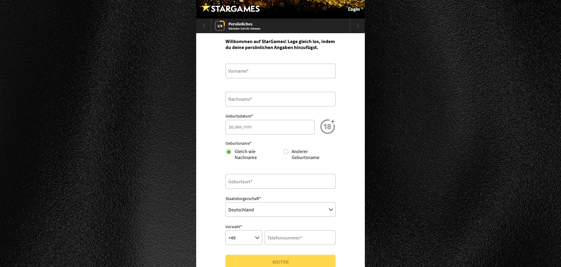 Registrierung und Verifizierung